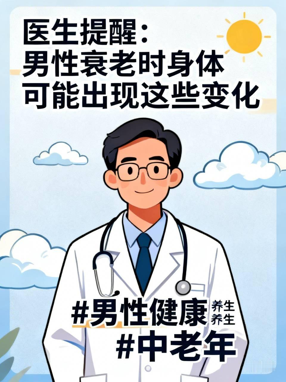 标题：医生提醒：男性衰老的时候，身体可能出现这些变化
人上了年纪之后，身体会慢慢