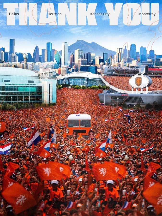 𝗧𝗛𝗔𝗡𝗞 𝗬𝗢𝗨! 🧡世界杯荷兰球迷俱乐部围观世界杯