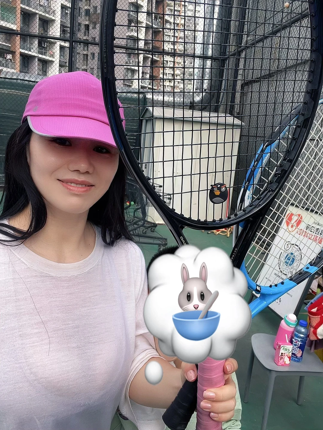 与二年级小朋友的网球