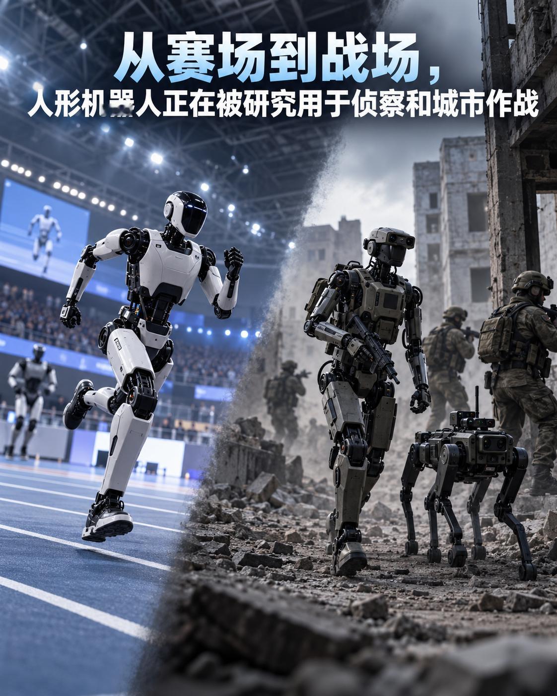 从赛场到战场，人形机器人正在被研究用于侦察和城市作战

8月底，北京的人形机器人