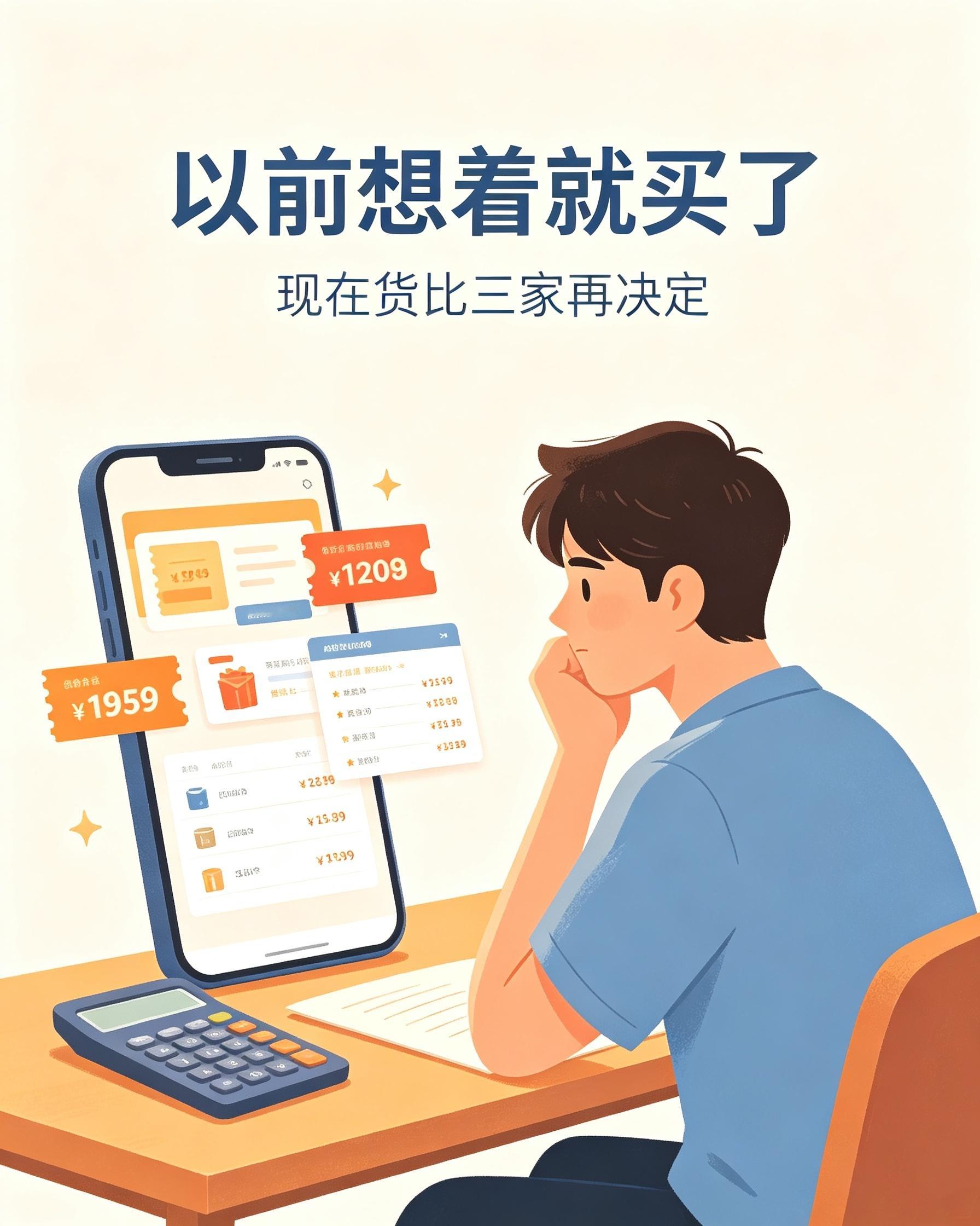 以前买个东西，觉着想要就拿下了，现在先货比三家不说，还得再考虑几天，就连点个外卖