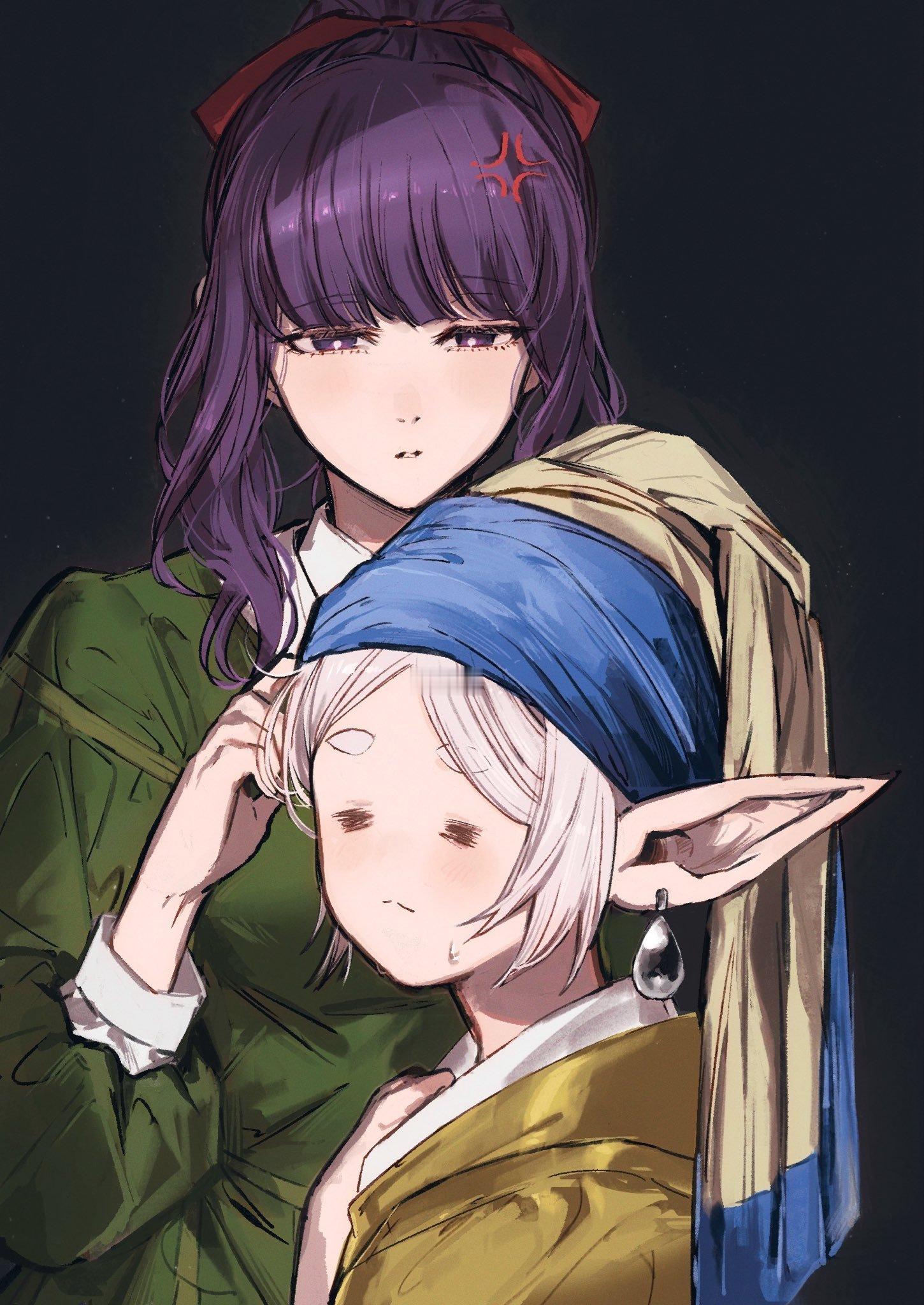 葬送的芙莉莲 x 戴珍珠耳环的少女twi：dodobo_ 