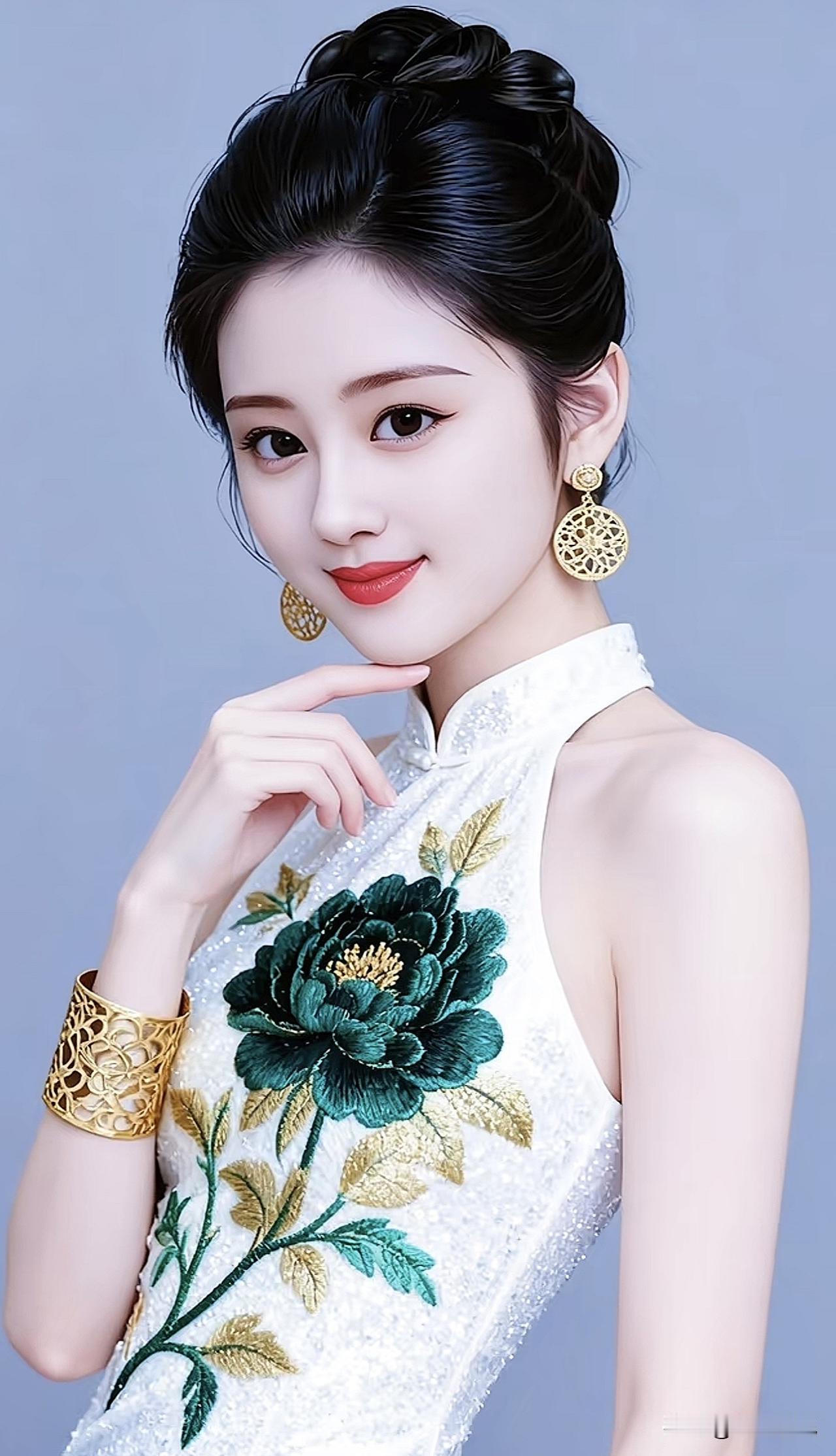 优雅东方美，复古旗袍风，尽显古典韵味旗袍穿搭风格 减龄中式旗袍 国风范中式旗袍 