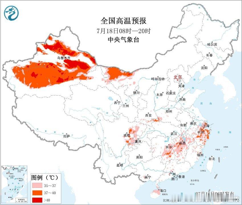 【气温】今晨最低气温，南昌30.1℃，为今年夜温首次上30℃。上海徐家汇，32.
