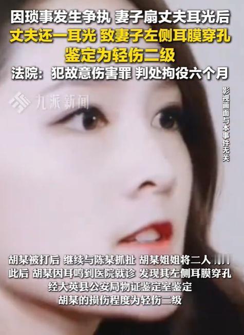 被妻子扇后丈夫还手致伤被判故意伤害所以记住了！女人打你行，但你不能还手，女人为你