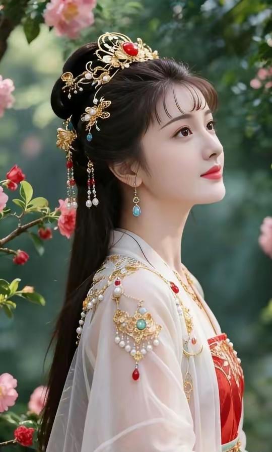 七绝●莺歌燕舞  

一帘绿叶绕身边，
点缀红花格外鲜。
淡雾轻烟增浪漫，
何时