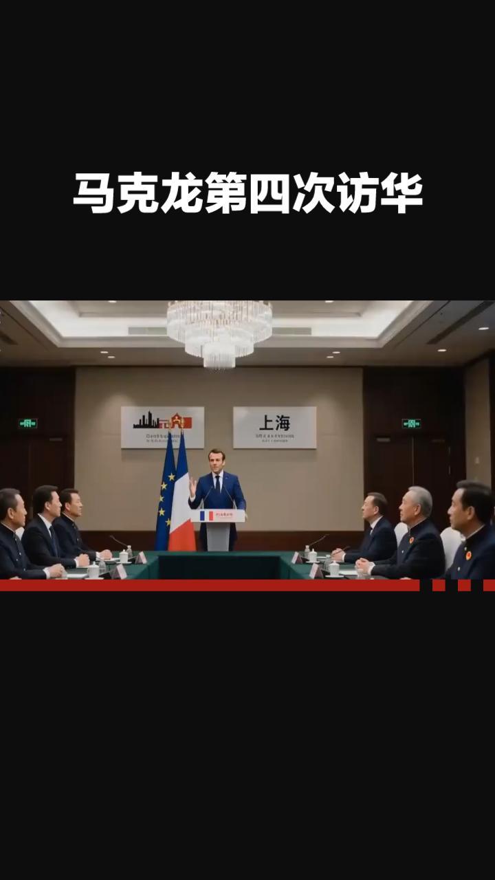 马克龙带大手笔的筹码，一行近百位政企精英随行，千亿合作清单在手，马克龙第四次访华