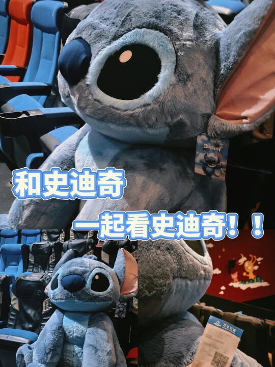 是谁和史迪奇一起看电影了‼️