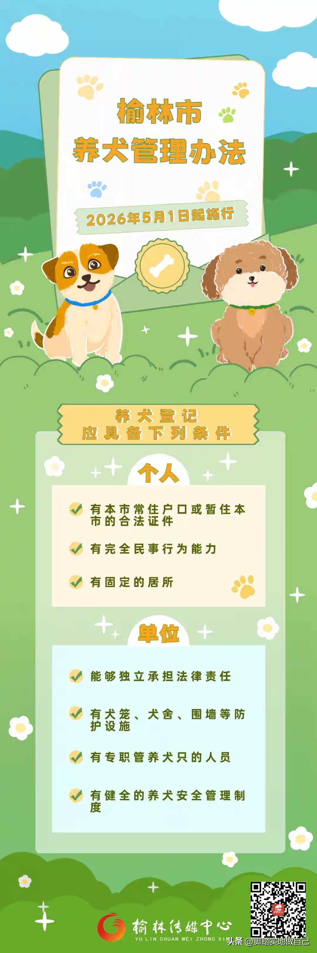 榆林养狗的注意了！5月1日起必须办证！不办要被罚！
 
家人们！榆林养狗新规来了