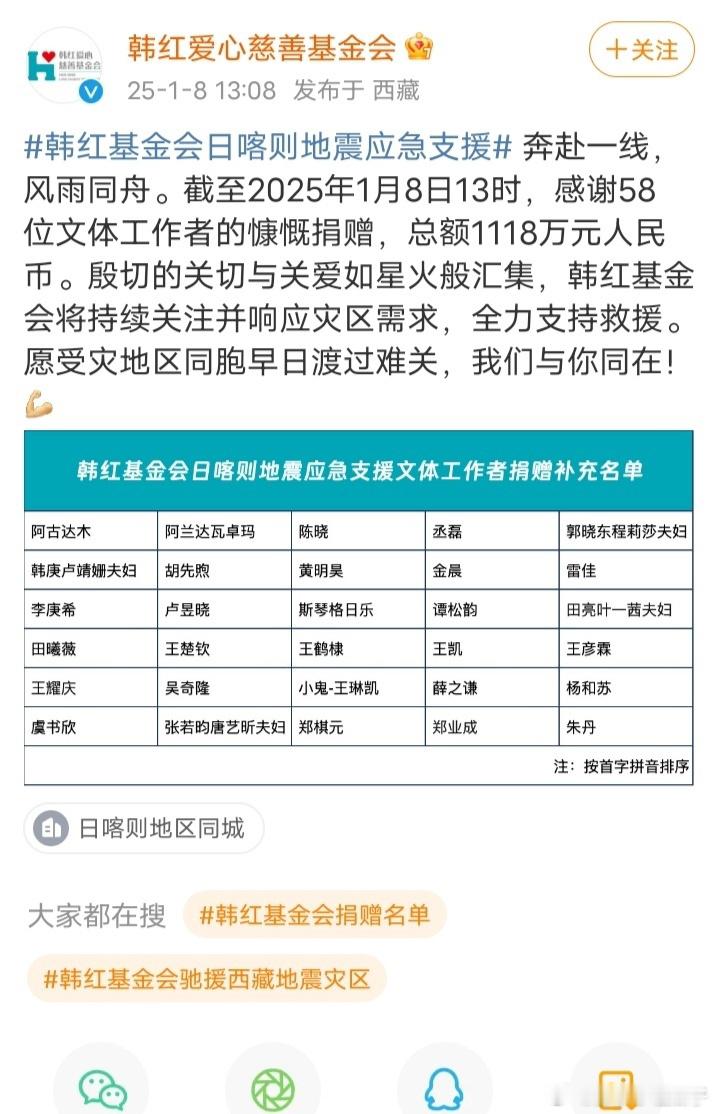 王楚钦为西藏灾区捐赠 优秀有爱心的好宝宝 和王楚钦选手一起愿西藏平安 早日渡过难