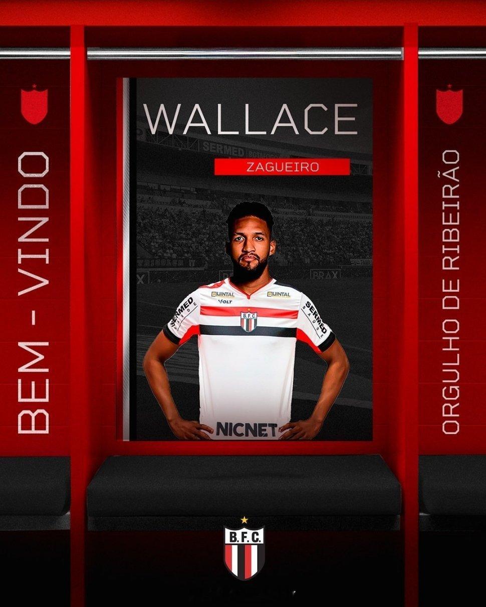 前武汉三镇外援华莱士加盟巴乙球队博塔弗戈SP2025年12月11日，华莱士加盟巴