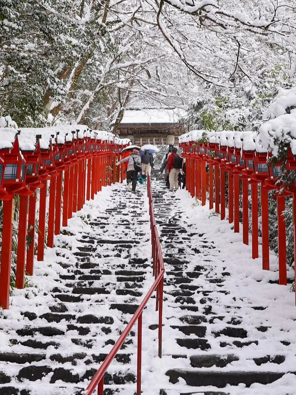🇯🇵贵船神社的雪已经美到窒息了…