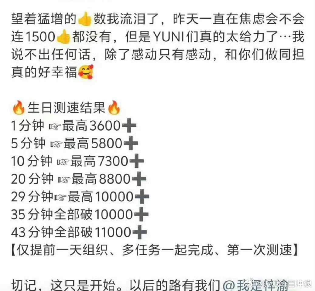 梓渝粉丝今天的测速成绩，相当能打了[good] ​​​