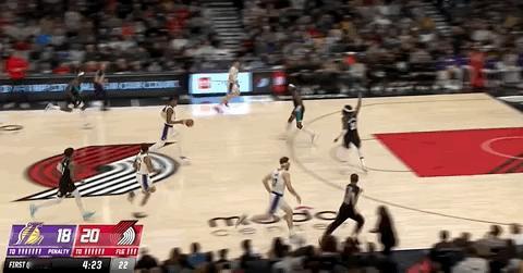 湖人队蒂米，连得5分！ 