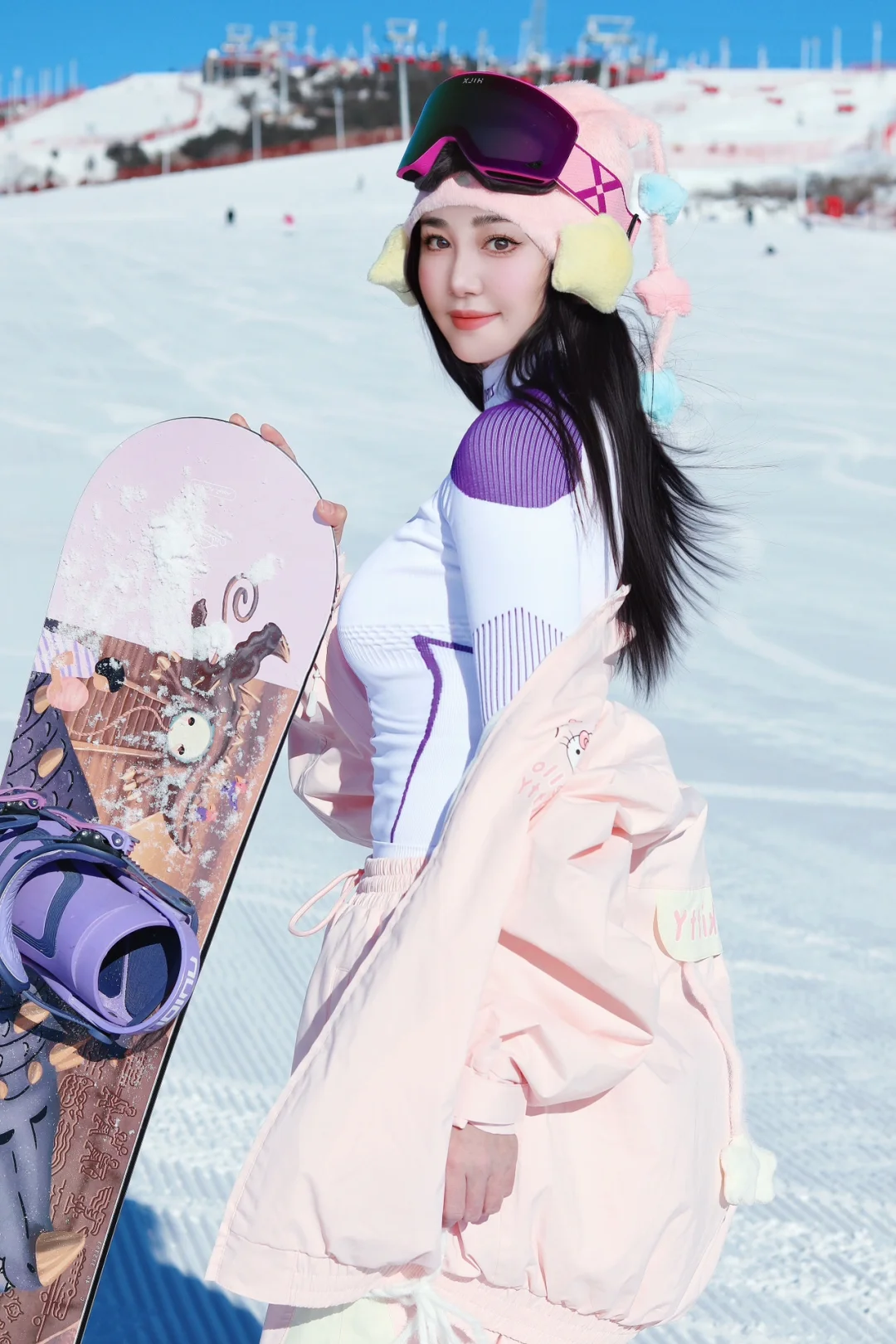 滑雪就要穿的粉粉的💕💖