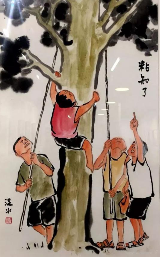 想起小时候跟着大人抓知了，一个葫芦，一根长竹竿，嚼块面筋，就是装备，每次都能满载