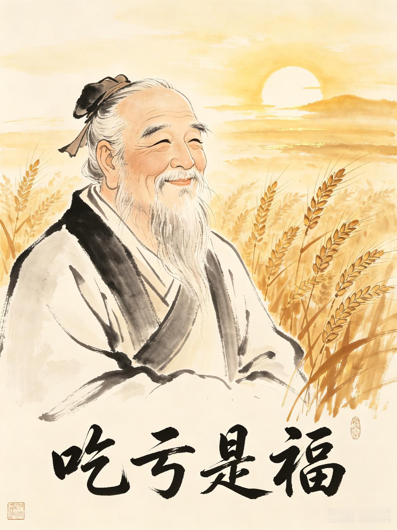 我打心底里相信，吃亏真的是福。

生活里没必要事事都斤斤计较，什么便宜都想占，什