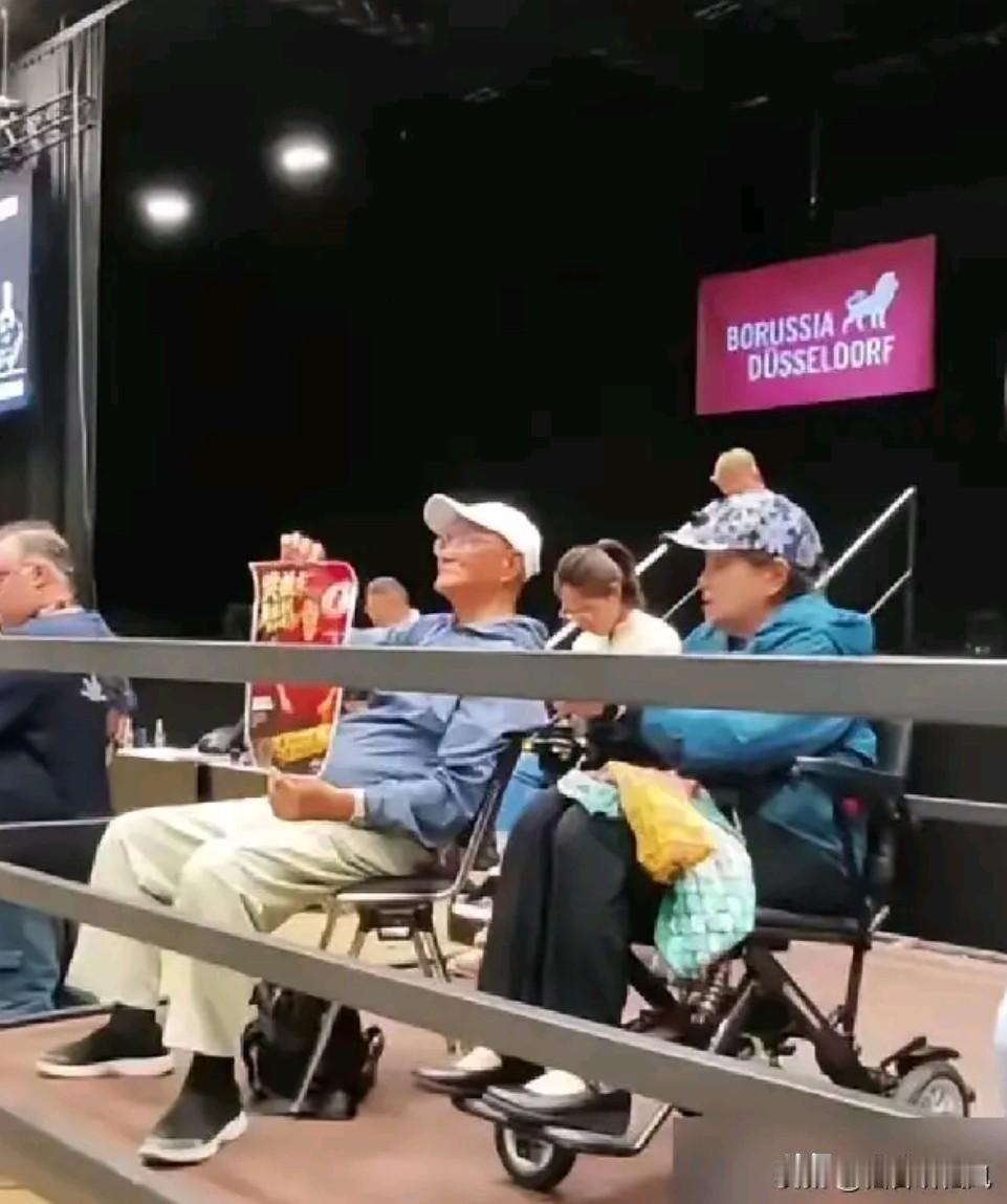 在德国比赛现场，看到樊振东对看台上来自中国的老奶奶和老爷爷说：“今天没打好”，我