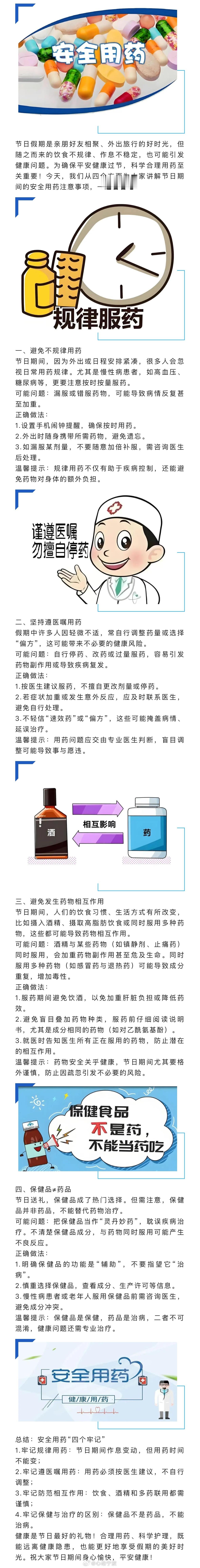 【 节日期间如何安全用药  ？这四点千万注意！】节日假期是亲朋好友相聚、外出旅行