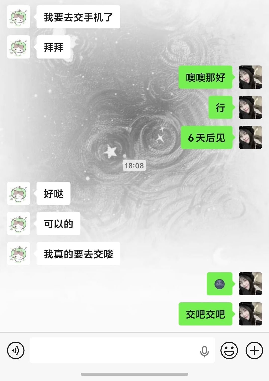 我妹交手机前 be like： 