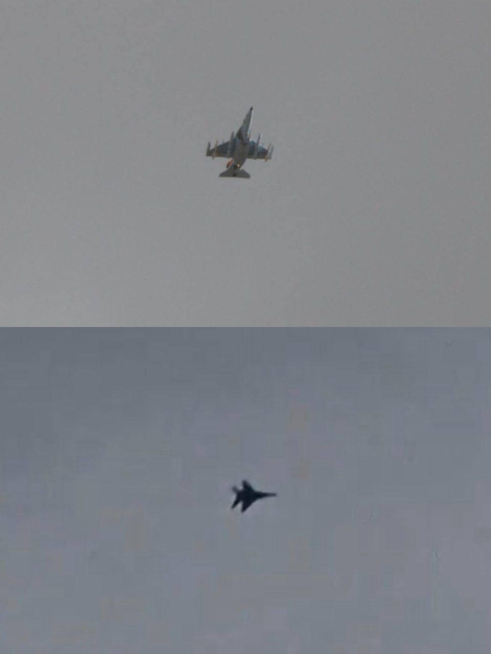 伊朗空军在空中巡逻德黑兰
米格-29和雅克-130战机正在防御来自美国-以色列的