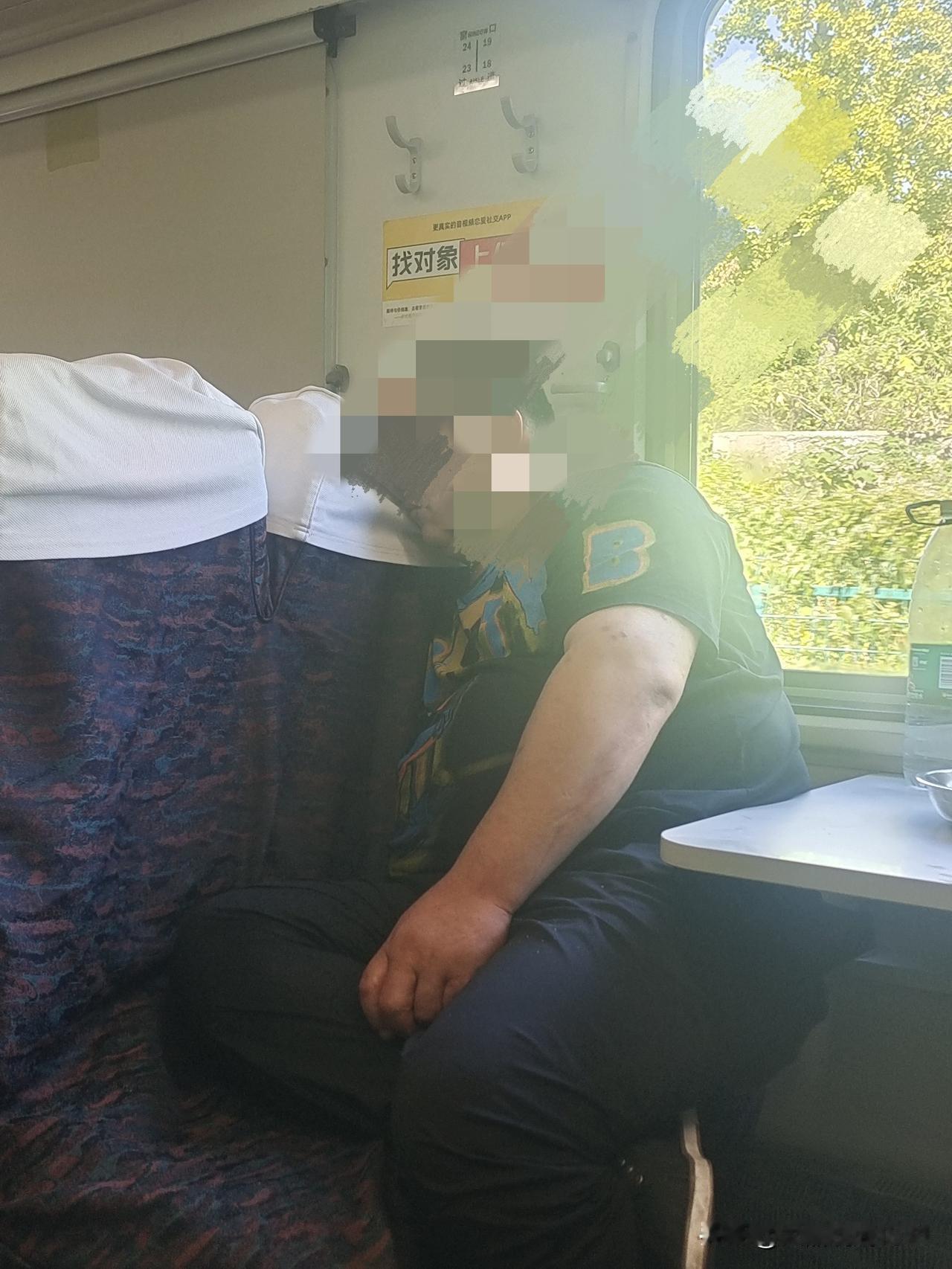 坐绿皮车遇上小尴尬，孩子为我买的靠窗观景票泡汤了
 
孩子贴心把票选
靠窗座位好