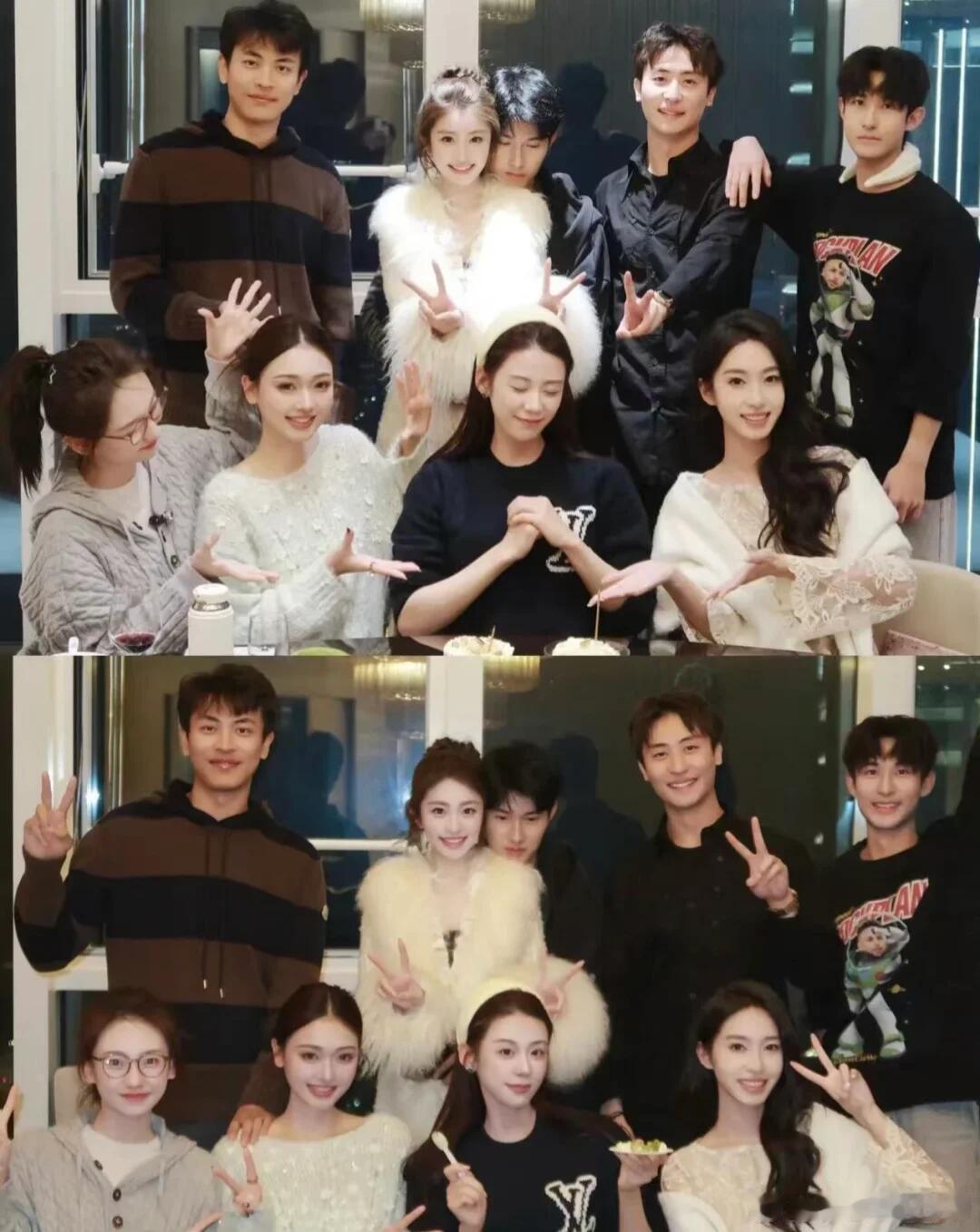 很难不注意到中间这对小情侣首先㊗️多多生日快乐and！很难不注意到中间这对小情侣