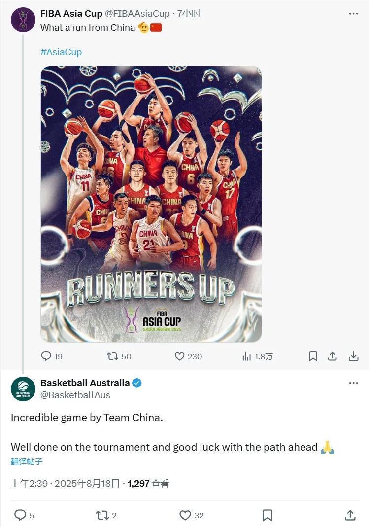 澳大利亚男篮致敬中国队，这真正对方看得起你，着眼世界杯和奥运会被打气

中国队只