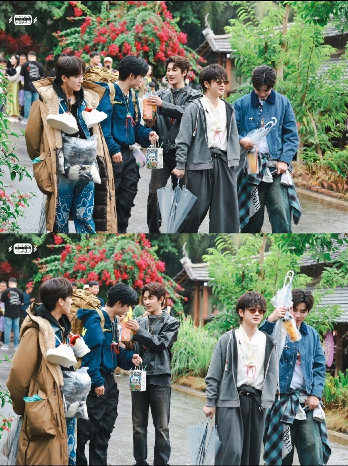 五壶临门 绝了绝了！R1SE五人隔空举壶的画面太戳我啦，这“五壶临门”的独特合体