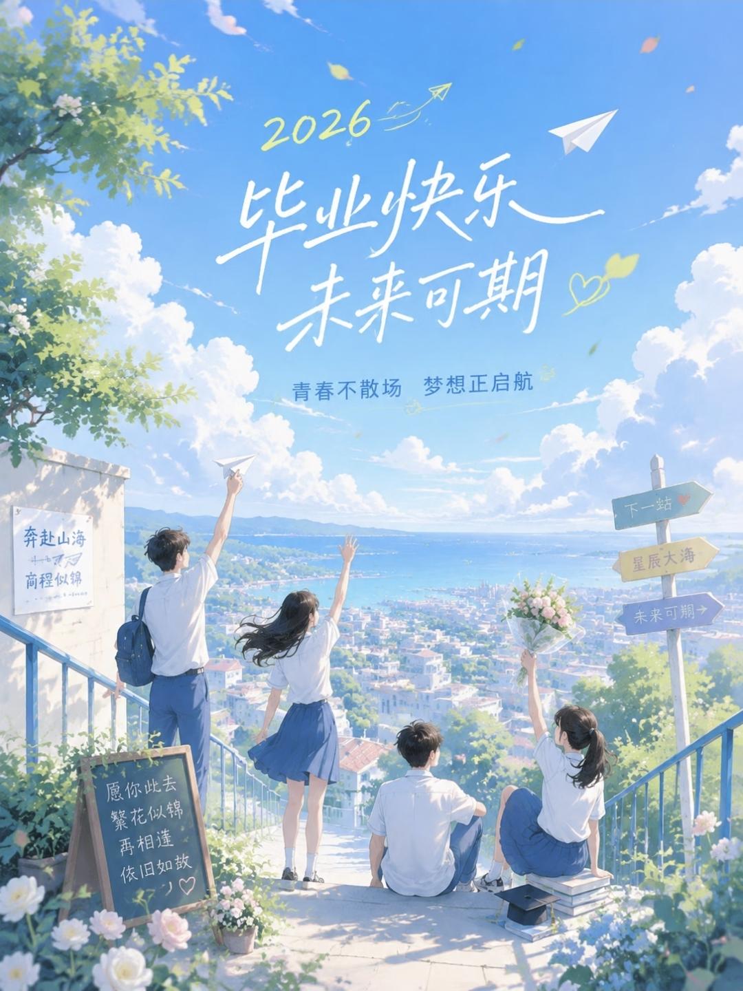 夏日是青春的盛大序章。
中考落笔，高考收官，
毕业散场，初入职场。
二十二三岁所