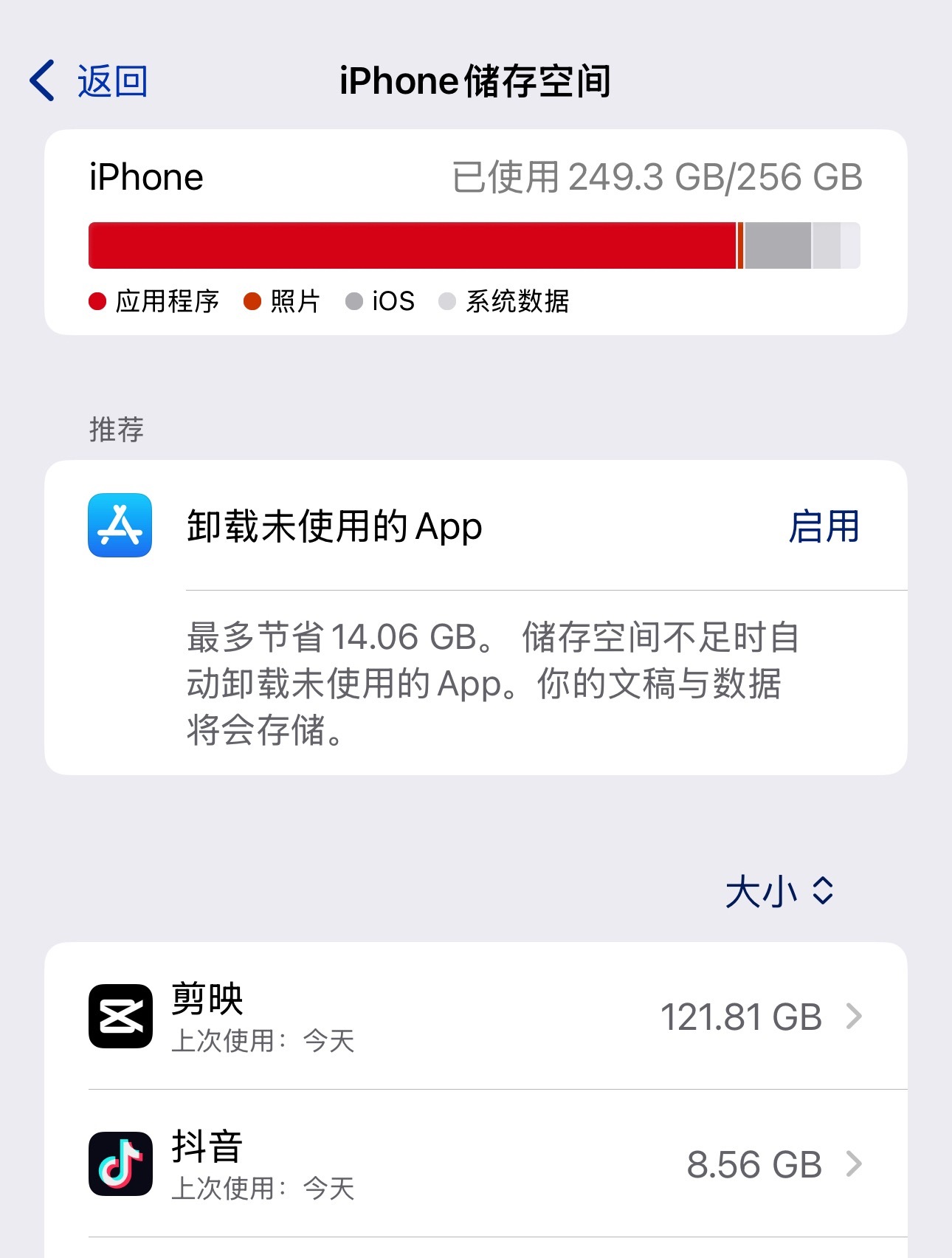 辛辛苦苦扒拉相册删了几千张图片，发现内存没变的那一刻我心态一下就崩了，因为被删掉
