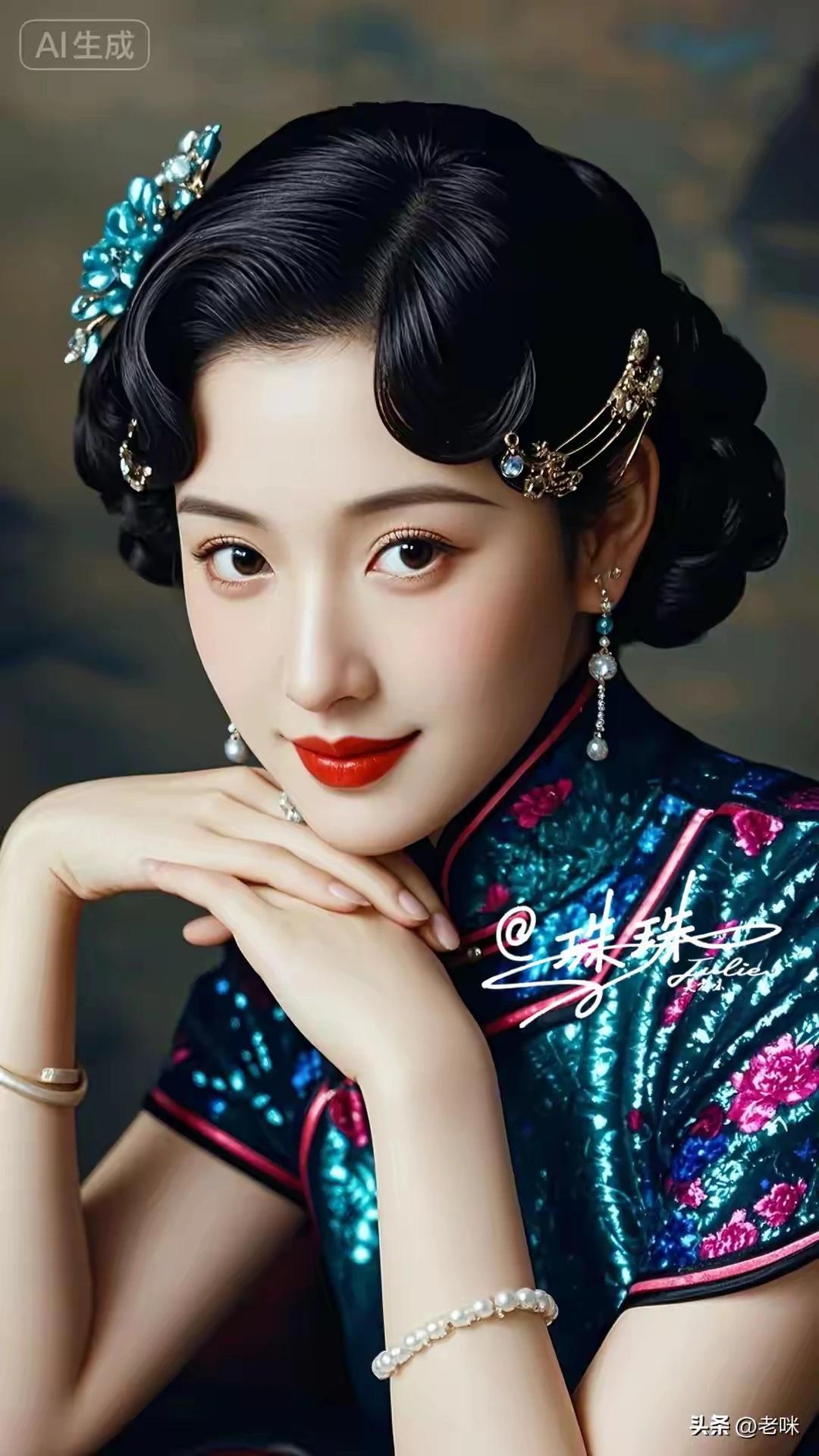 民国佳人，韵味独特。
旗袍雅韵，文化传承。
贴身裁剪，凸显性感。
婀娜多姿 ，雍