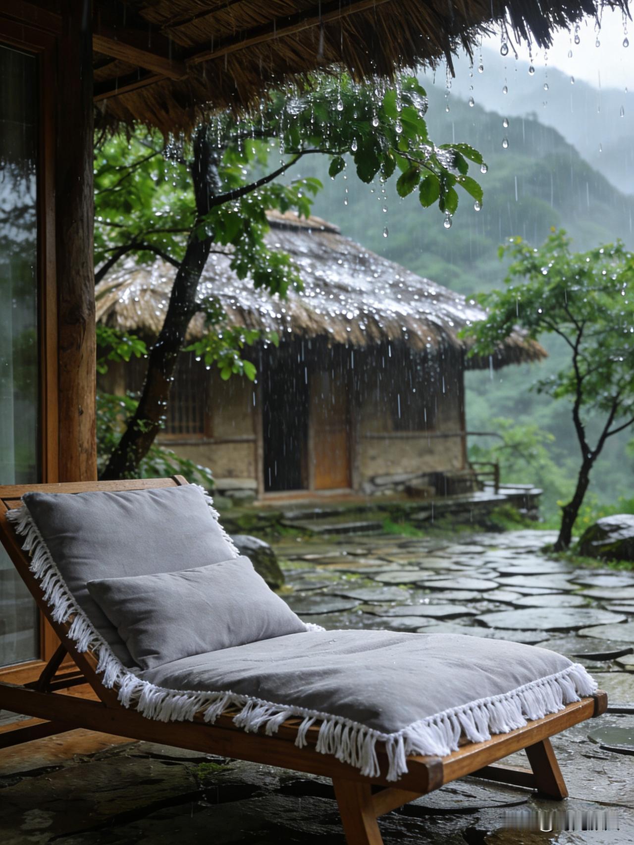 躺平晒太阳时突发奇想，写了句摆烂上联，就缺个通透下联来配！

上联：枕风听雨无俗