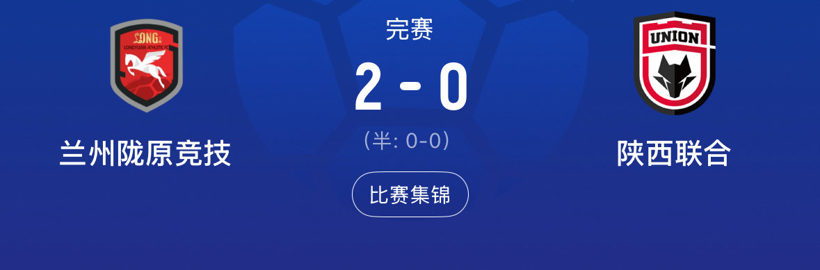 足协杯兰州陇原竞技中国足球 中乙黑马狂飙！兰州陇原竞技2-0中甲陕西联合，连续三