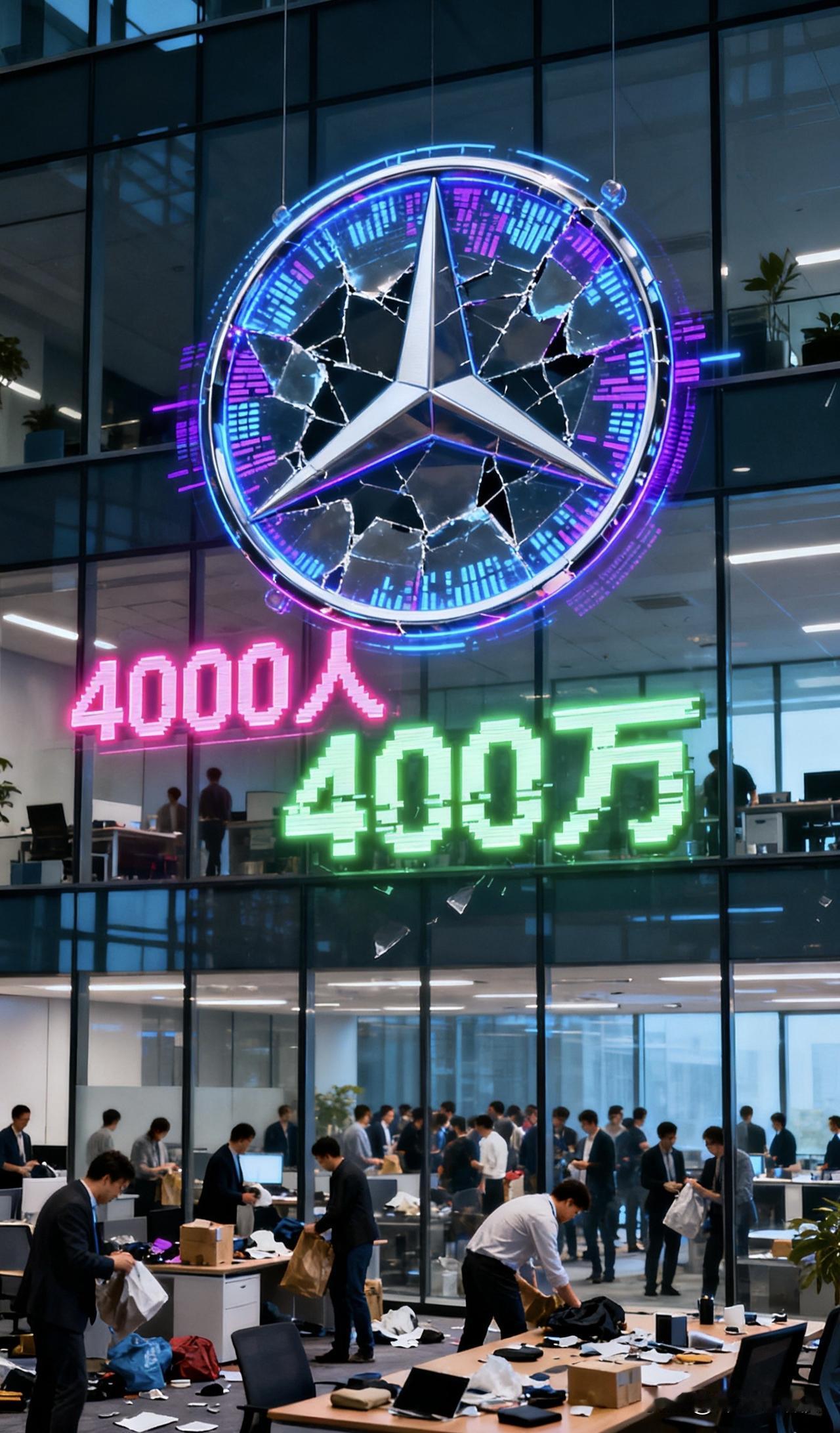 突发！知名车企裁员4000人

有人拿400万补偿金

背后原因太意外

梅赛德