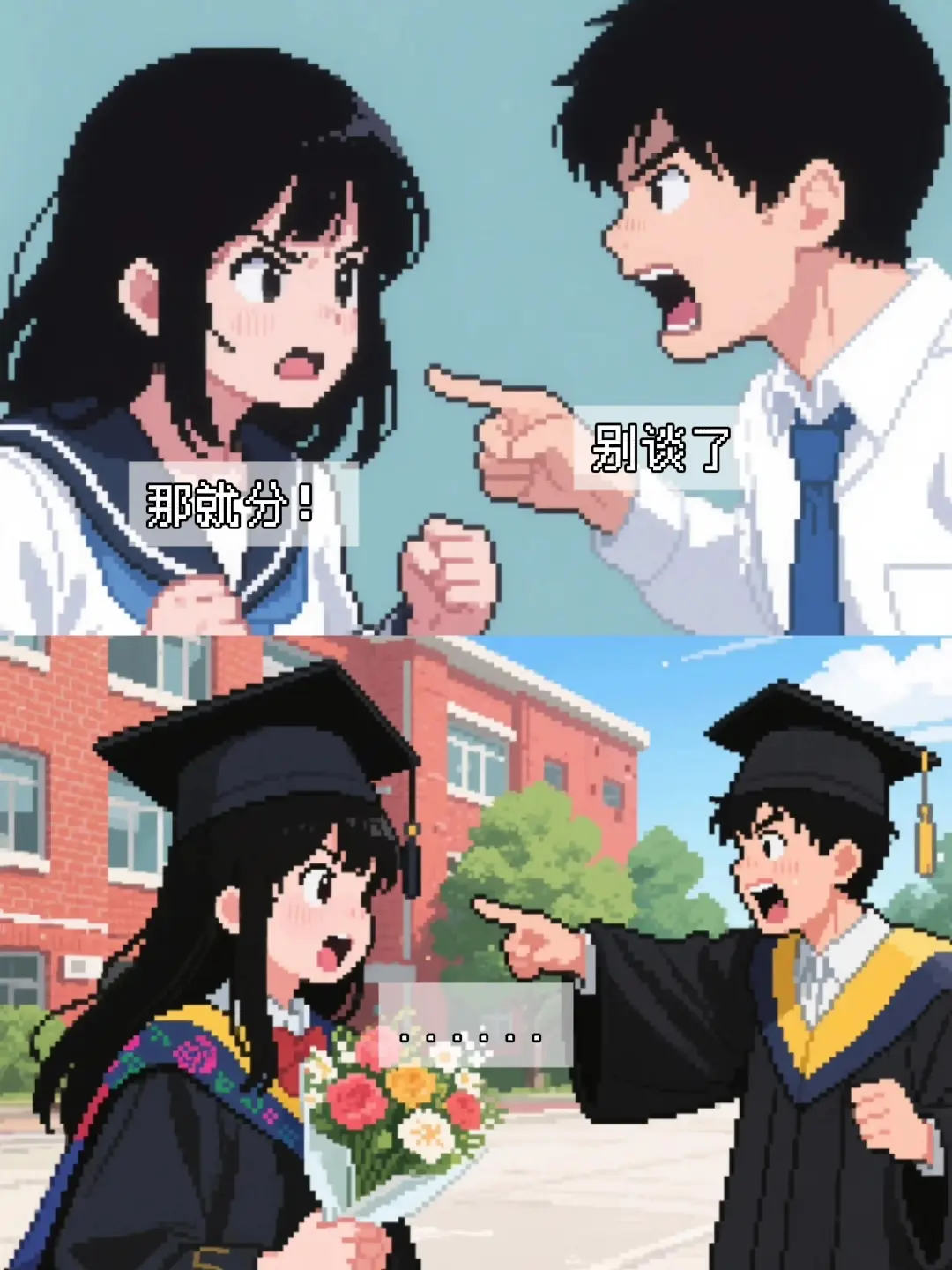 一切美好的恋爱 都建立在无数的争吵合磨合上