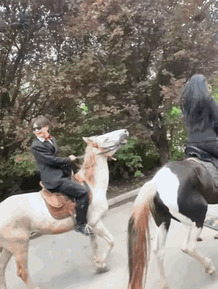 找这么多马容易，找这么多会骑马的人可不容易[兔年大吉]