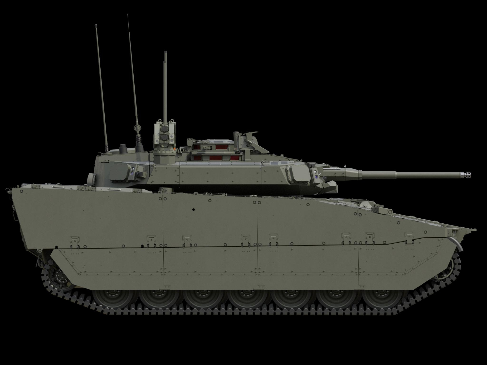 捷克装备的CV9030CZ(MK IV)步兵战车，相对于早期CV90，其后部载员