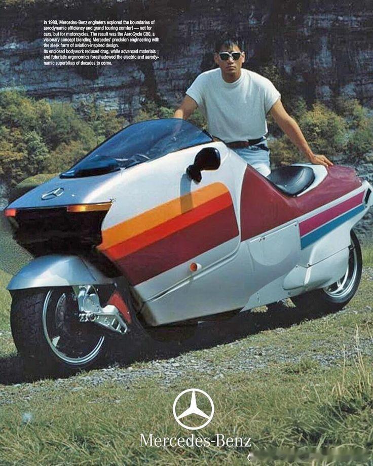 80年代的摩托车，大胆的设计，缤纷的色彩，是摩托车设计历史上一个极具前瞻性和实验