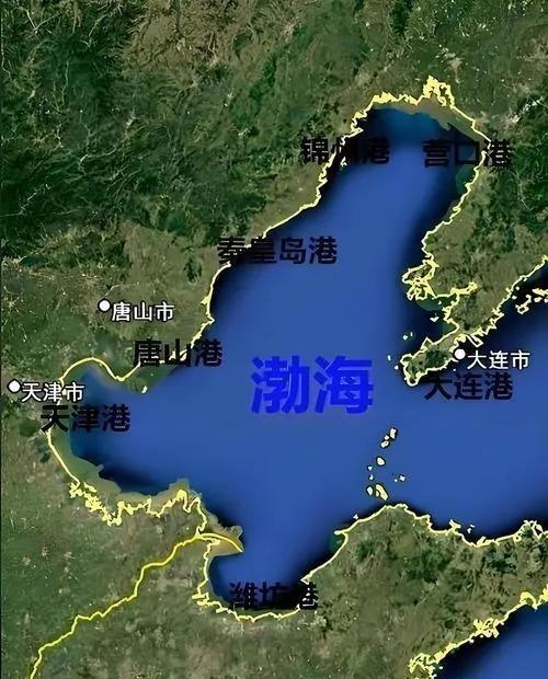 毛主席真是高明，不服不行！原来今天的渤海能完全属于中国，没有一艘外船胆敢驶入，完