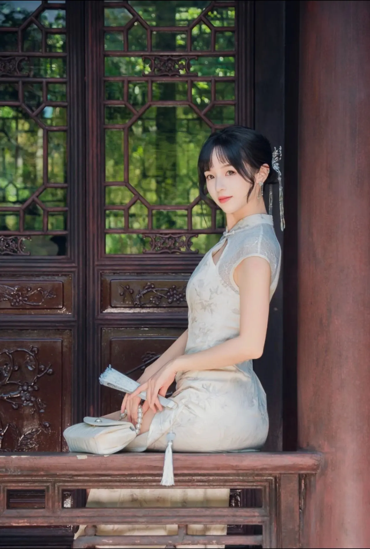 写真约拍 这谁能顶得住啊 旗袍秀一秀女子好温柔 旗袍美人 旗袍风