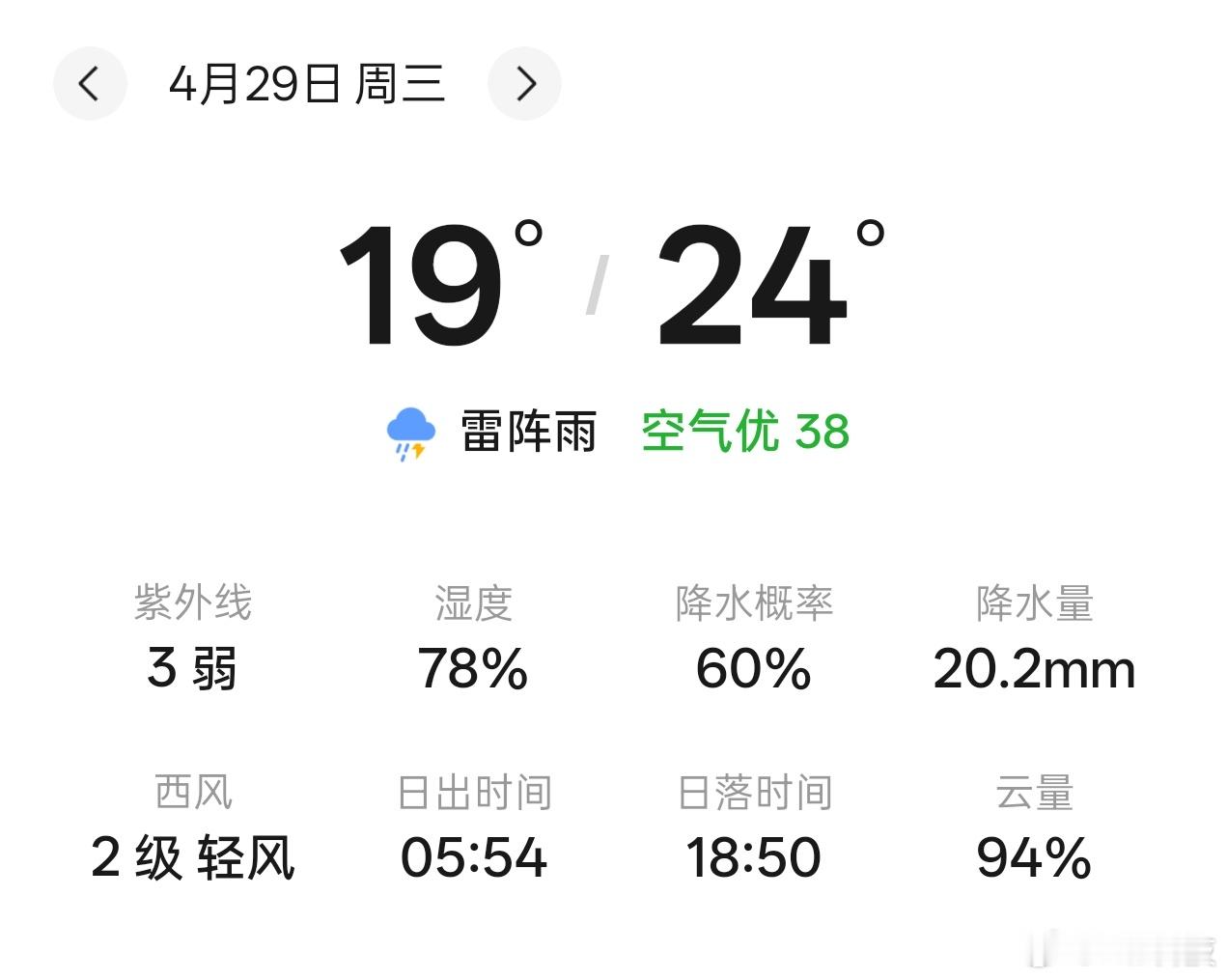 害怕，28日、29日是雷阵雨，这还怎么出差航班估计又要延误了南方又一轮降雨降温