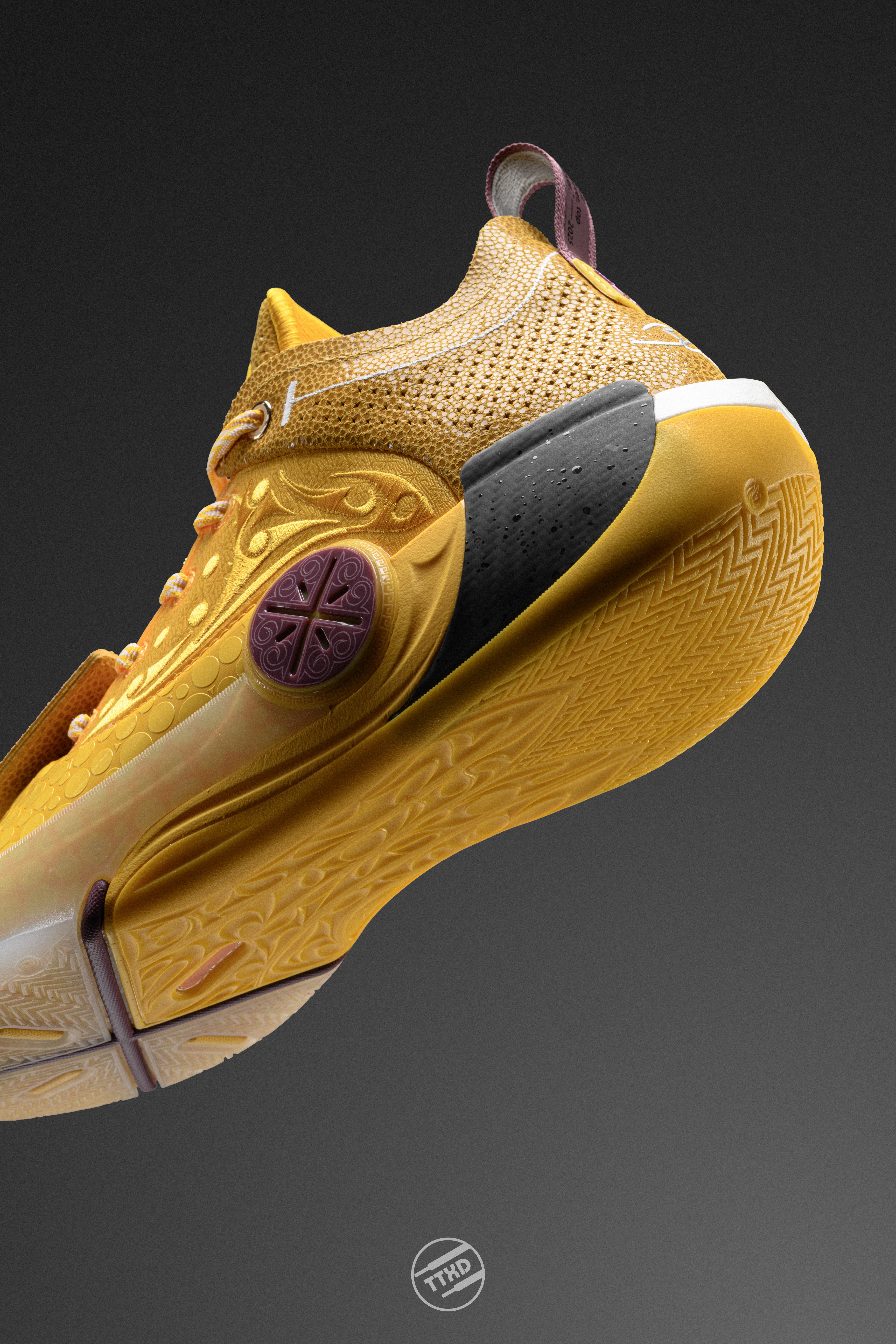 李宁 韦德之道12 LUX黄色魔鬼鱼 纹理质感直接起飞了