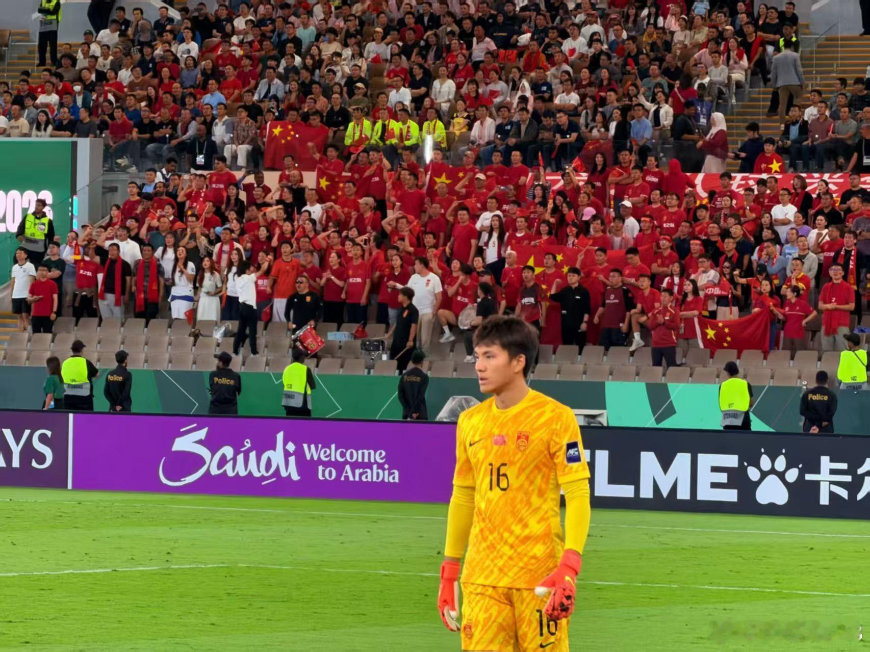 我真的在现场的u23国足3比0越南u23