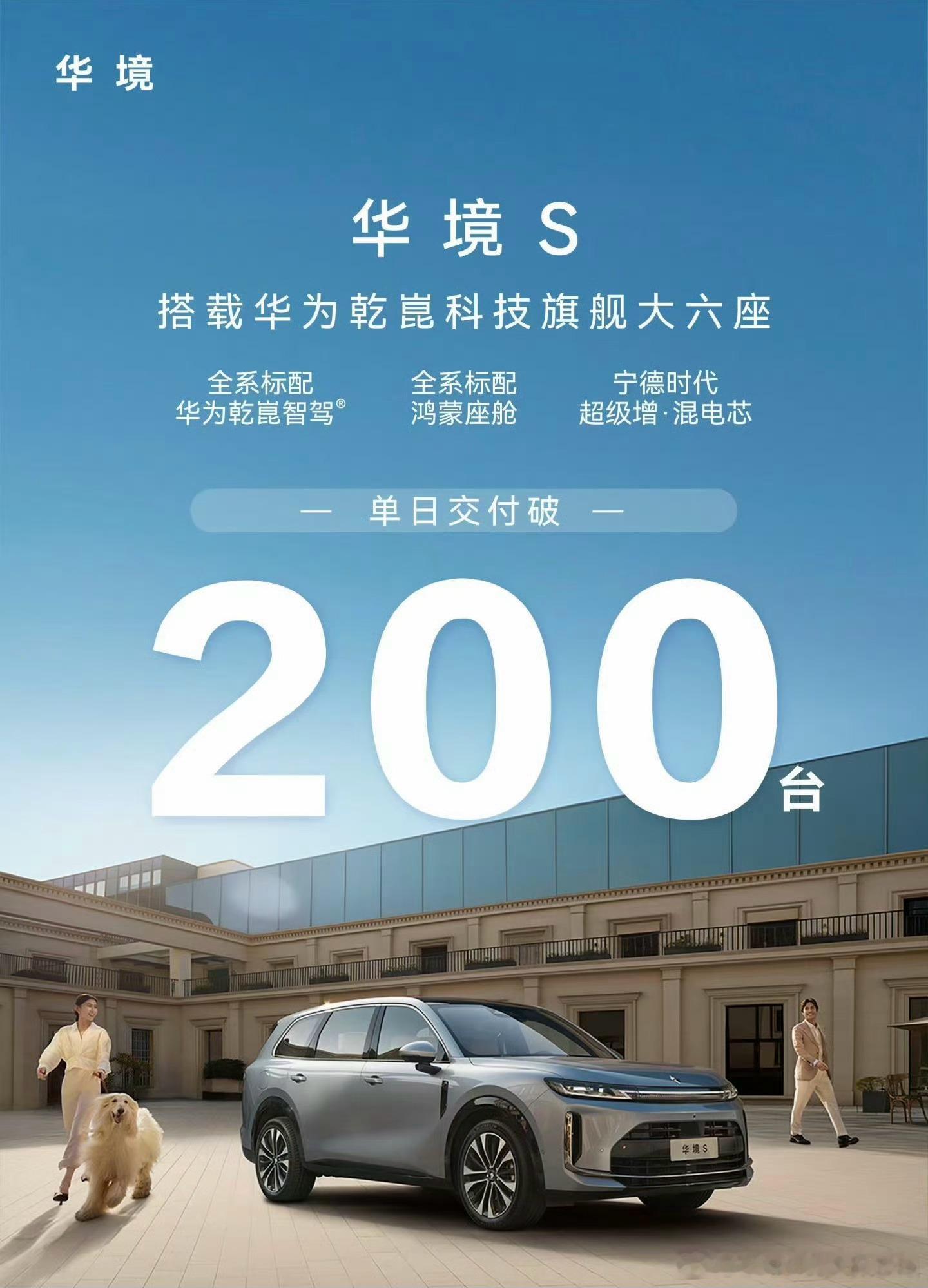 低价格永远是长久不衰的 热销密码！华境S 单日交付200台 ！订单确实很多，目前