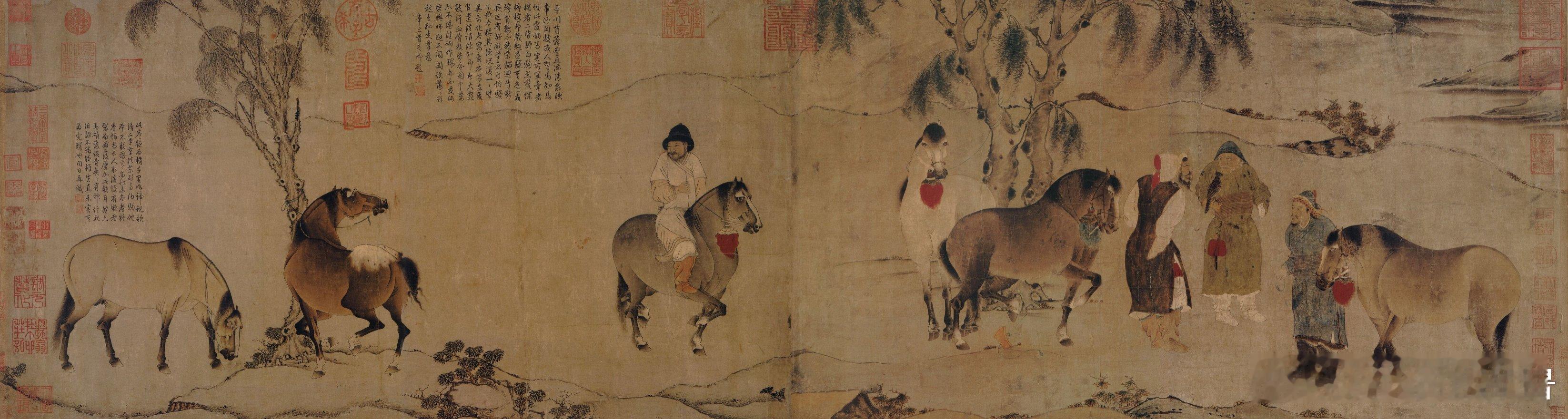 文化中国行 【宋 佚名《六马图》纵46.2厘米 横168.3厘米 美国大都会博物