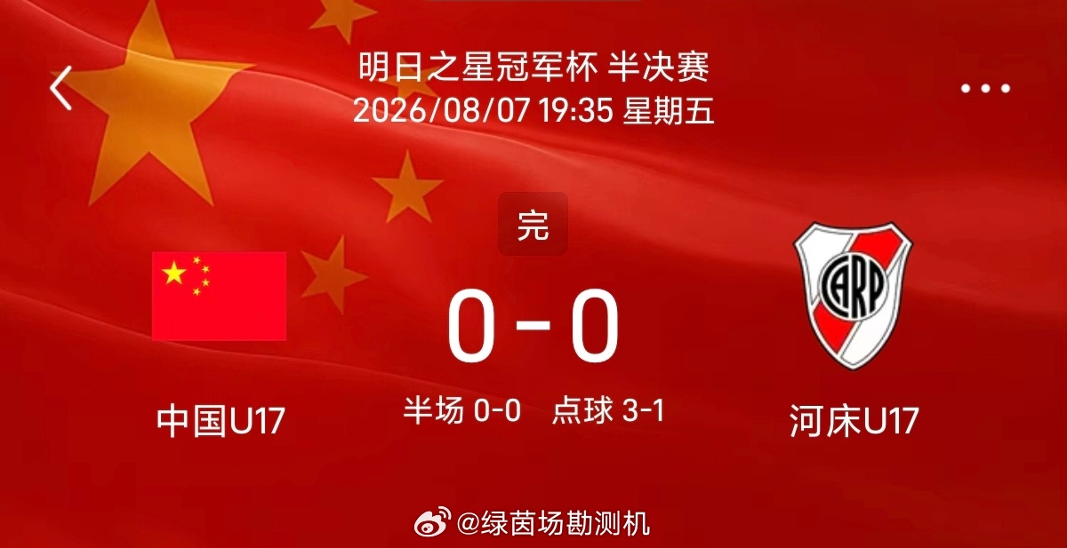 点球鏖战闯过南美强敌，国少用韧性书写惊喜面对青训底蕴雄厚的河床U17，中国U17