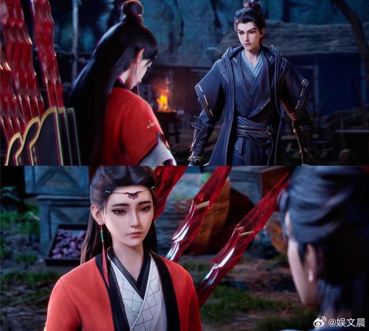 沧元图年番今日开播 看到沧元图开播直接惊艳，孟川对七月温柔守护对敌人重拳出击，这