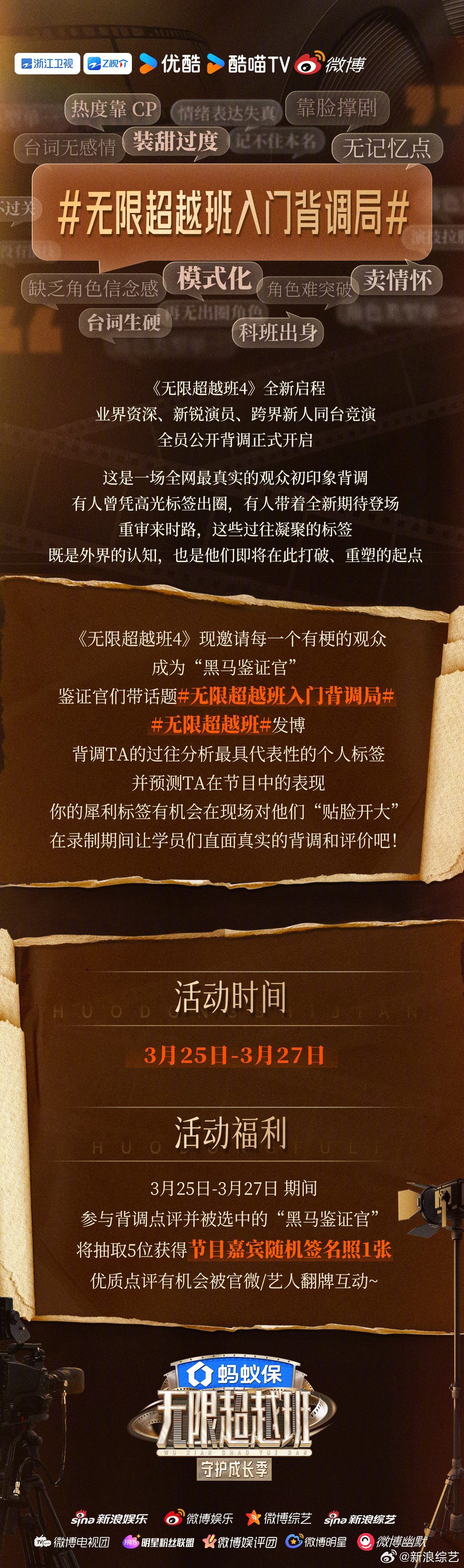 无限超越班 联合微博共同发起无限超越班入门背调局 活动🎬《无限超越班4》全新启