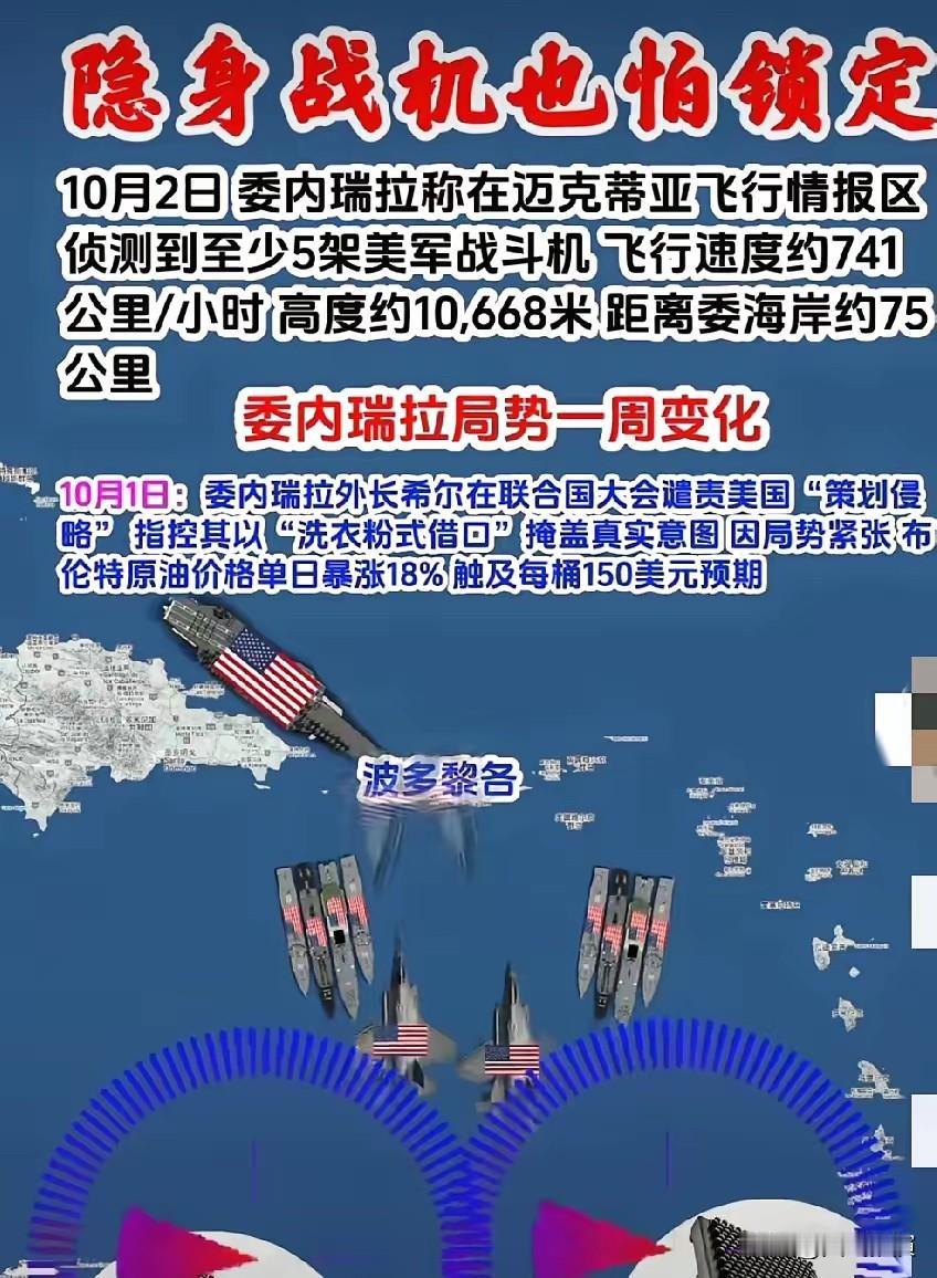 委内瑞拉不止是发现了F35，而是确定了它的速度、高度与方向，这意味着离锁定只差一
